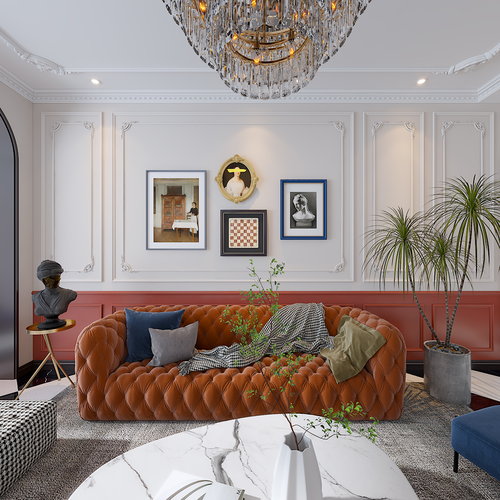 法式风｜客厅餐厅