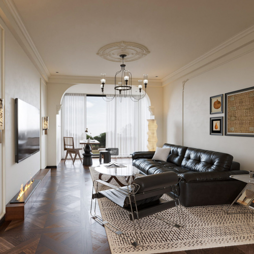 现代中古风两个全景