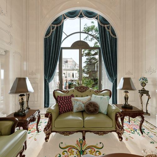 欧式别墅五个全景