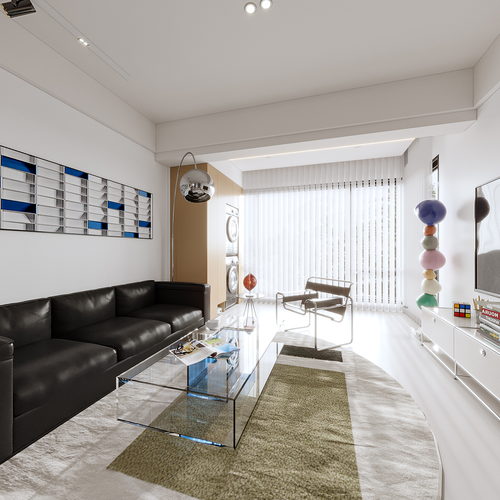 极简风两个空间