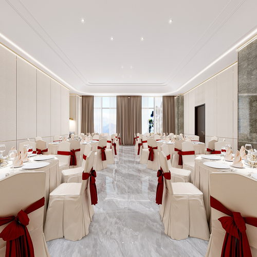 工装宴会厅全景