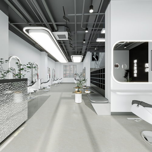 理发店三个全景案例