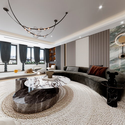 现代混搭五个全景