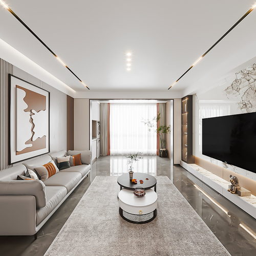 现代轻奢客餐厅大平层