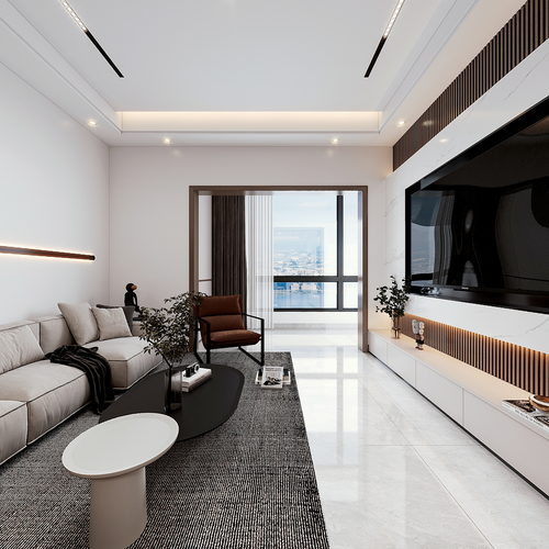 现代风五个全景