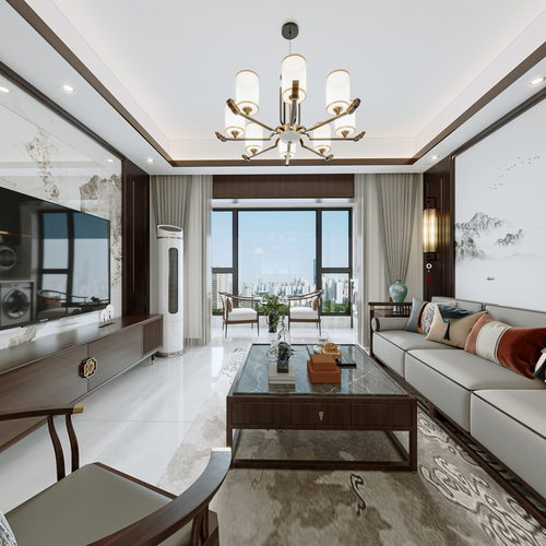 新中式四个全景