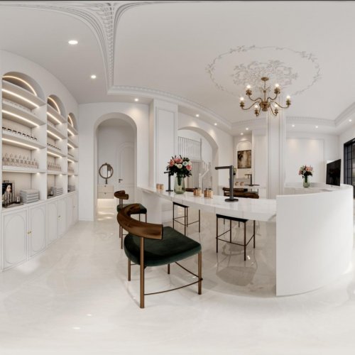 法式美容店四个全景