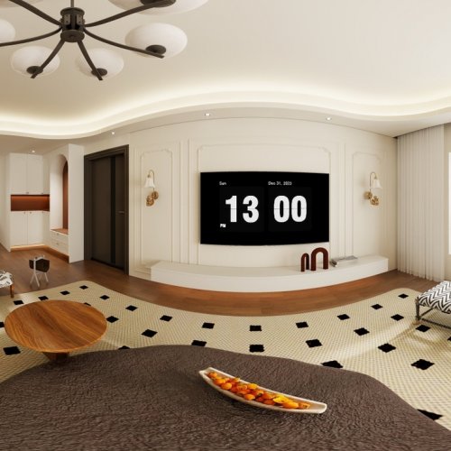 法式中古风（酷家乐七个全景600块钱一套）