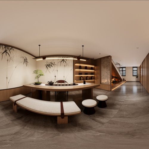 宋氏风格茶馆6个全景