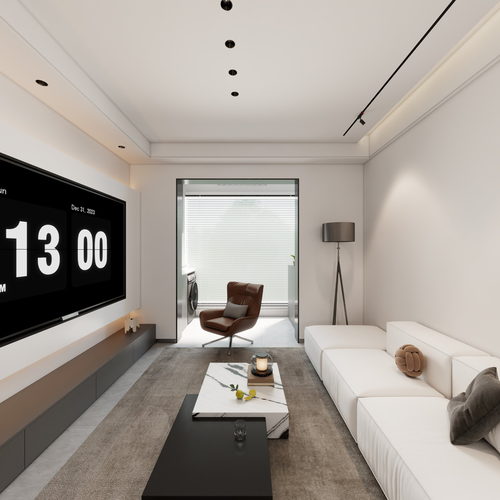 黑白灰轻奢风酷家乐